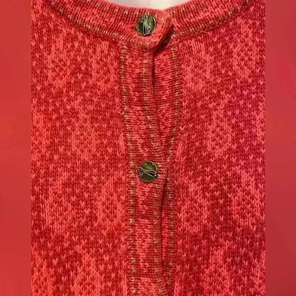 Nomadic Traders Nordic Cardigan Cottagecore Christmas Sweater Paisley Sz Medium - Picture 5 of 9
